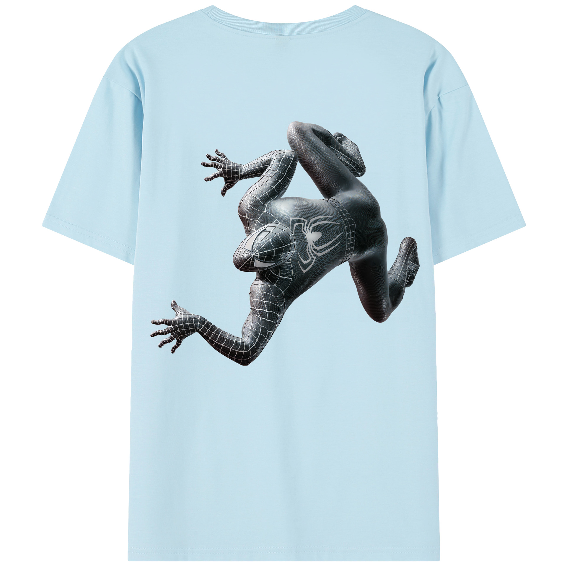 （画像用） Spider Man スパイダーマン 綿100％半袖Tシャツ（背面プリント）